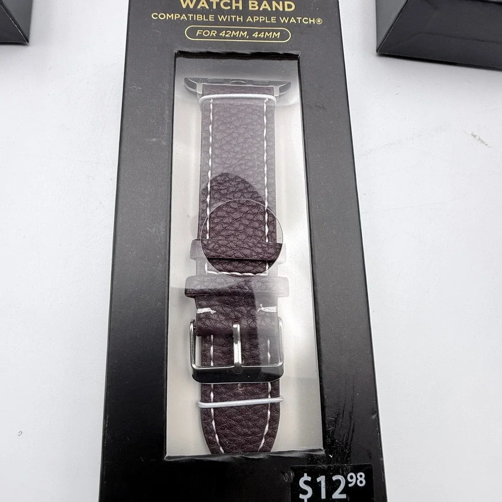 Unbranded Watch Band Lot 4 42mm 44mm Apple Watch Compatible Camo Leather Fabric